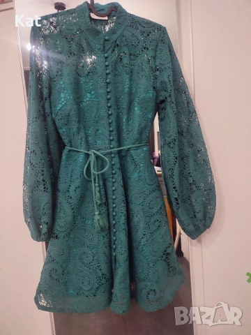 Къса дамска дантелена рокля, снимка 9 - Рокли - 52433770