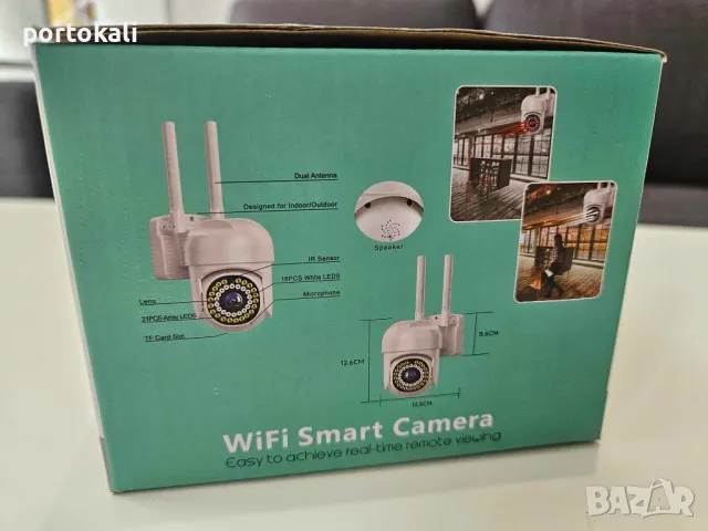 +Гаранция! 5V! WIFI Wi-fi безжична Камера за наблюдение въртяща, 12MP 4K ICSEE А13 ULTRA HD, снимка 6 - IP камери - 49916507