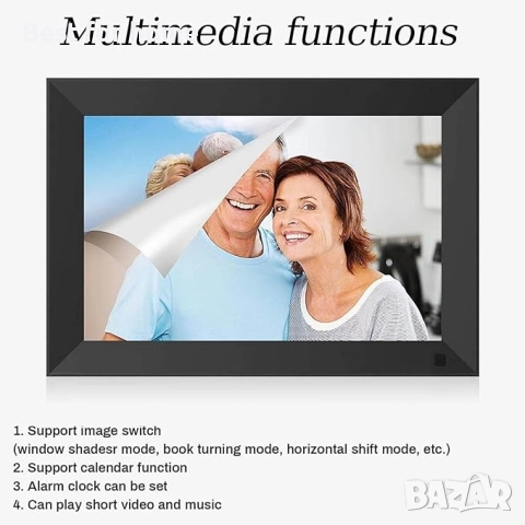 Електронна фоторамка с дистанционно управление, IPS екран, Фото/Музикален/Видео плейър/Календар/, снимка 6 - Други - 52443714