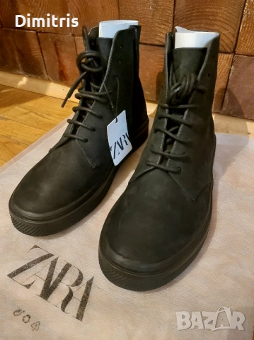  Високи кожени кецове, снимка 3 - Кецове - 52778155