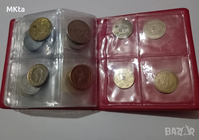 Класьор с жетони, снимка 8 - Нумизматика и бонистика - 52689544