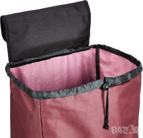 Пазарска Количка Amazon Basics B07VVPYTL1 – Лека, Сгъваема, Здрава, Червена!, снимка 3 - Други стоки за дома - 52654552