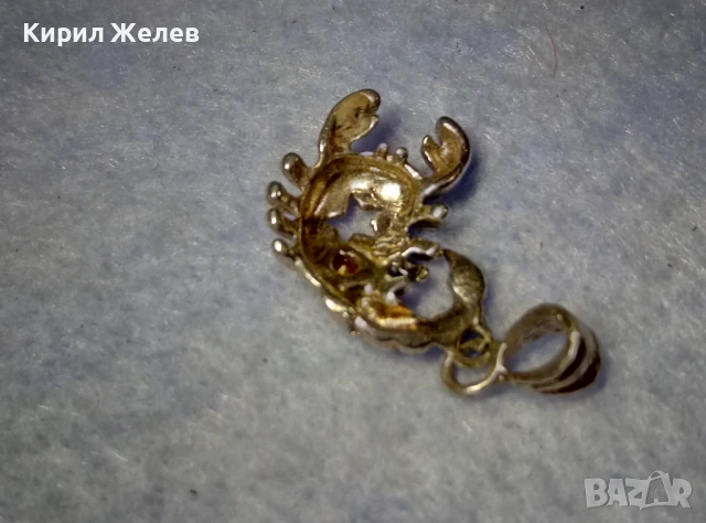 ЗОДИЯ СКОРПИОН ФИГУРАЛЕН СРЕБЪРЕН ПЕНДАНТ СРЕБРО 925 с ИСКРЯЩ ЦИРКОН 44296, снимка 7 - Колиета, медальони, синджири - 50510690