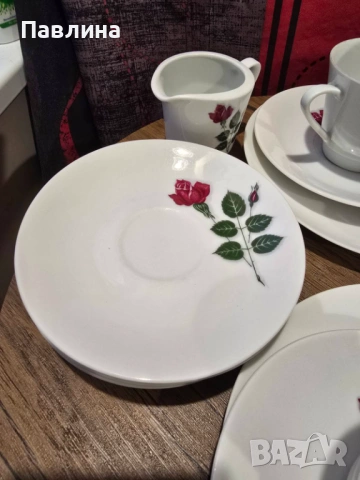 Винтидж Немски порцеланов сервиз, снимка 5 - Сервизи - 53865709