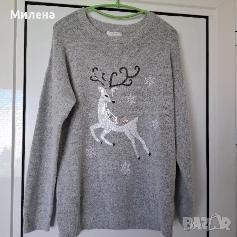 Дамски Коледен пуловер Reserved с етикет - L, снимка 2 - Блузи с дълъг ръкав и пуловери - 50131867