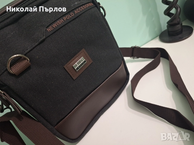Продавам нова маркова мъжка чанта за през рамо, снимка 7 - Чанти - 52799550