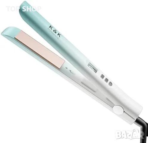 Нова Йонна преса за коса K&K плоча с керамично покритие от турмалин Прическа жени, снимка 9 - Преси за коса - 49203353