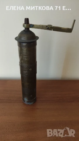 Много стара османска бронзова мелничка за кафе и подправки, снимка 1