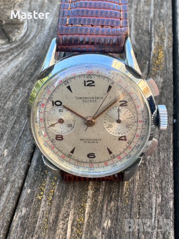 Chronographe Suisse Chronograph швейцарски часовник 37 мм , снимка 11 - Мъжки - 46202178
