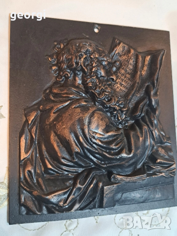 масивно чугунено пано за стена плакет 28/4, снимка 3 - Декорация за дома - 51916708