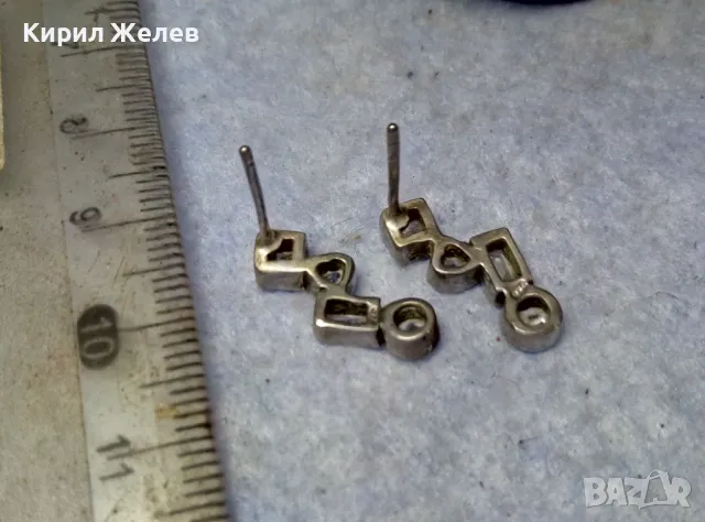 ФЕШЪН АРТ СКЪПОЦЕННИ ОБЕЦИ от БЛАГОРОДНА СТОМАНА с БЯЛА ПОЗЛАТА и ФАСЕТИРАН ПЛАНИНСКИ КРИСТАЛ 48647, снимка 11 - Обеци - 49704525