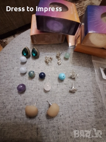 сет бижута и естествени камъни, снимка 6 - Бижутерийни комплекти - 52126858