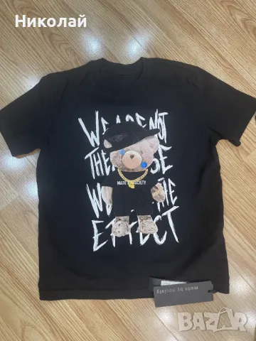 Тениска с печат и тениска с джоб  7-10г MADE BY SOCIETY, снимка 4 - Детски тениски и потници - 50343864