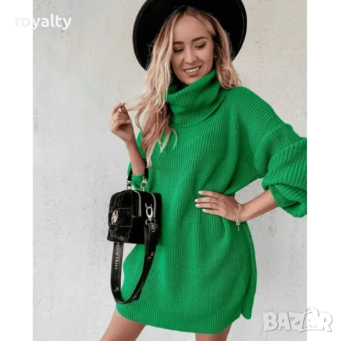 Дамски зелен блузон поло