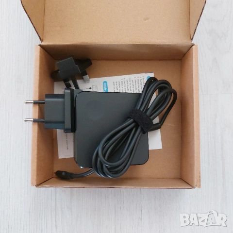 Професионално Зарядно 65W USB-C PD за Лаптоп – Универсално (Dell, Lenovo, HP, MacBook)