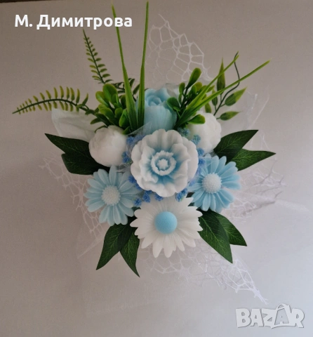 Ароматни сапунени цветя, снимка 4 - Декорация за дома - 54152418