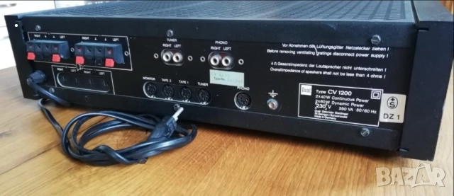 Продавам усилвател Dual CV-1200, снимка 2 - Ресийвъри, усилватели, смесителни пултове - 52804158