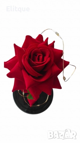 Красива осветена роза в стъкленица с красива подаръчна кутия, снимка 3 - Подаръци за жени - 52778638