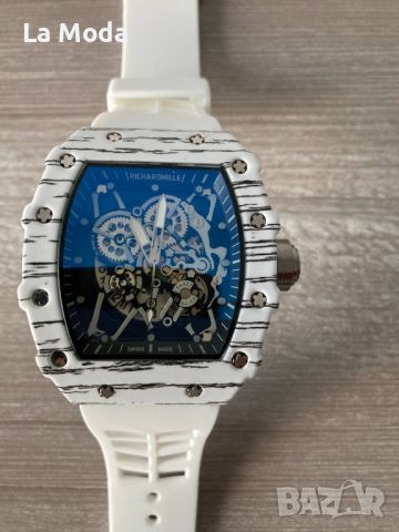 Мъжки часовник Richard Mille бял реплика, снимка 3 - Мъжки - 45887614