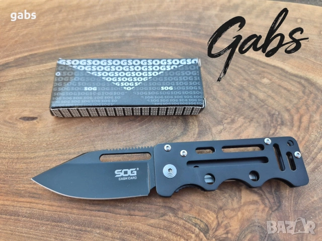 Сгъваем нож SOG Cash Card щипка за пари и карти EZ-4, снимка 7 - Ножове - 54257678