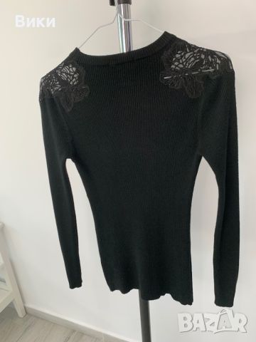 Красив дамски пуловер с дантела и камъни, снимка 11 - Блузи с дълъг ръкав и пуловери - 45747209