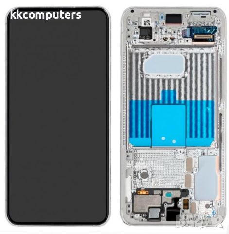 LCD Дисплей за Samsung SM-S901F S22 / GH82-27520B / 27521B / Тъч скрийн + рамка / Бял / Оригинал Ser, снимка 1 - Резервни части за телефони - 46713327