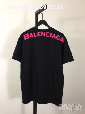 Balenciaga |тениски | нова тениска | черна тениска , снимка 3 - Тениски - 45493936