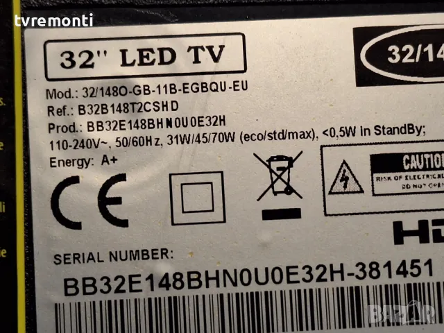 MAIN BOARD ,TP.MS3463S.PB711, for BLAUPUNKT  BB32E148  32inc DISPLAY LSC320AN10, снимка 9 - Части и Платки - 49737864