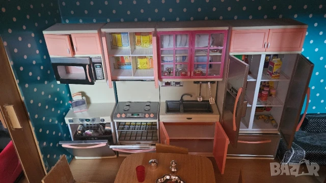 Къща за кукли Барби, ръчно изработена, снимка 11 - Кукли - 50799639