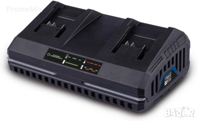 Двойно зарядно устройство Scheppach IXES SDBC4.5A 20V 240W Бързо зарядно устройство Зарядна станция