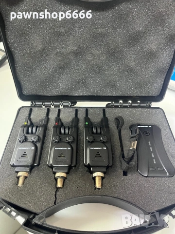 Комплект безжични сигнализатори Saber Wireless Bite Alarm Set 3+1 – Като нови!