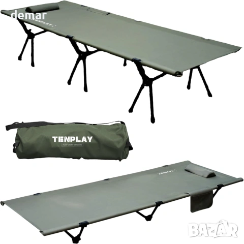 TENPLAY Ултралеко къмпинг легло с голям капацитет, до 150 кг тежи 3 кг