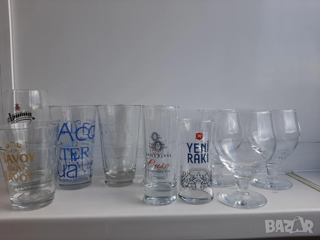 Чаши за уиски, бира, узо, ракия - 11бр., снимка 2 - Чаши - 47805662
