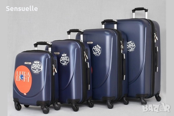 Комплект от 4 куфара - различни цветове, снимка 3 - Куфари - 52679584