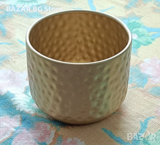 Комплект метални саксии за цветя. Нови., снимка 4 - Саксии и кашпи - 53940756