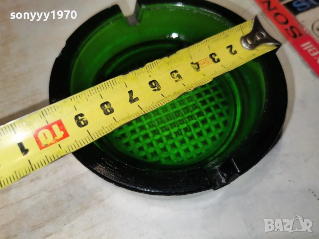 СТАР ПЕПЕЛНИК-ЗЕЛЕНО СТЪКЛО 1904260916LCHERY1, снимка 15 - Антикварни и старинни предмети - 54242075