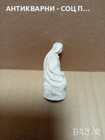 Стара Малка Репродукция Гипсова Фигурка На Дева Мария. , снимка 4 - Антикварни и старинни предмети - 53067358
