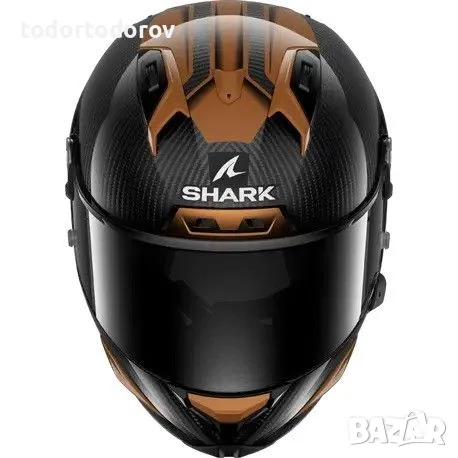 Топ Цена Мото Каска за мотор SHARK AERON FULL CARBON BROWN Gloss, снимка 2 - Аксесоари и консумативи - 50381729