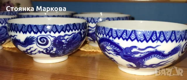 Красив сервиз за кафе-костен порцелан-10 бр, снимка 5 - Сервизи - 49739802