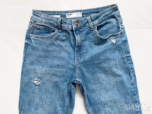 Подарявам skinny low rise дънки Bershka S/36, снимка 4 - Дънки - 53637583