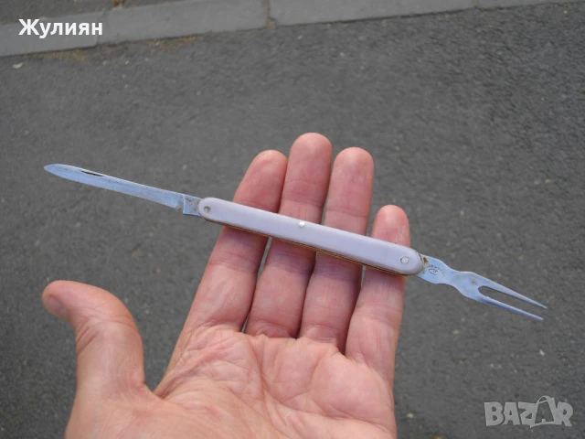 КОЛЕКЦИОНЕРСКО БЪЛГАРСКО ДЖОБНО НОЖЧЕ ПЕТКО ДЕНЕВ, снимка 7 - Антикварни и старинни предмети - 50871928