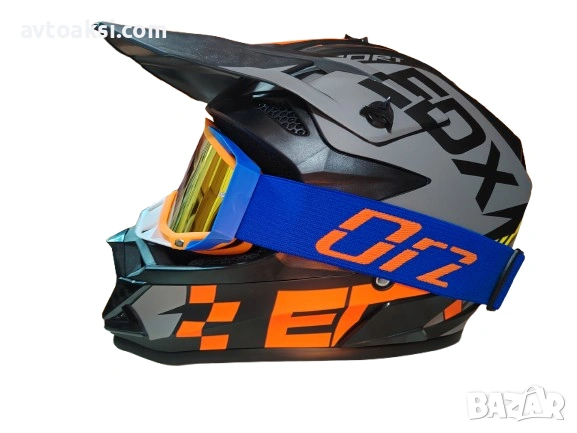 Каска Крос Мотор/Скутер/Бъги/Вело/АТВ-YF126, снимка 2 - Аксесоари и консумативи - 54118070