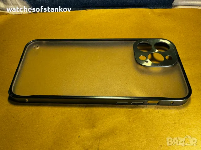  Bumper Hard Frame / Метална рамка + гръб за iPhone 13 Pro Max Green, снимка 11 - Калъфи, кейсове - 47235745