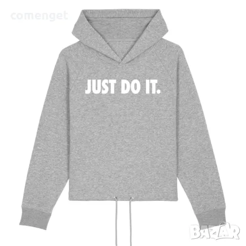 NEW! ДАМСКИ crop суичъри JUST DO IT, тип hoodie - 2 ЦВЯТА!, снимка 2 - Суичъри - 48087815