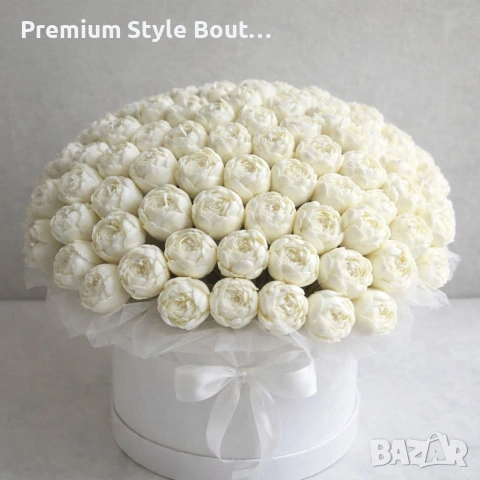 Букет от 100 сапунени божура 🤍