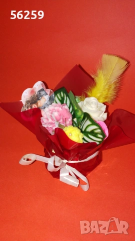 Букети от глицеринови цветя, снимка 8 - Други - 53193342