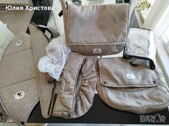 Бебешка количка Лорели Лора Lorelli Lora сет 3 в 1, снимка 7 - Детски колички - 52033926