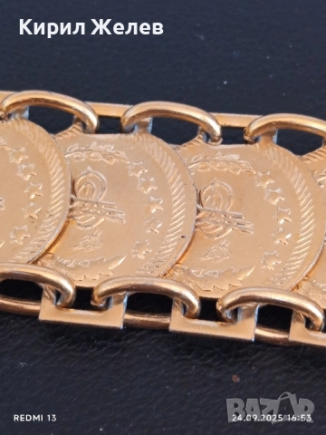 Златист колан тип Bindalli Kemeri с монети за сватби и специални поводи Турция 27109, снимка 5 - Колани - 51823559