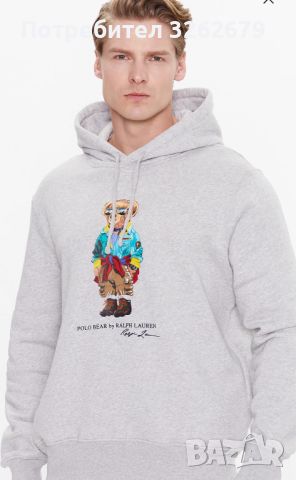 Ralph Lauren bear суичър 100% оригинален M, снимка 1 - Спортни дрехи, екипи - 46291419