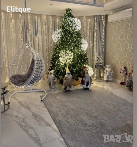 Градинска люлка от PVC ратан с метална конструкция